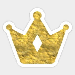 Gold Leaf Crown Sticker